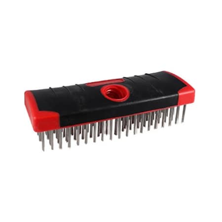 Red Devil 7 in. Stainless Steel Wire Scrub Brush 4166